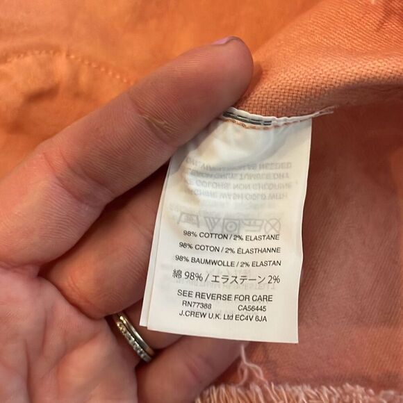 Madewell coral mini zip skirt size 10 - Picture 8 of 9